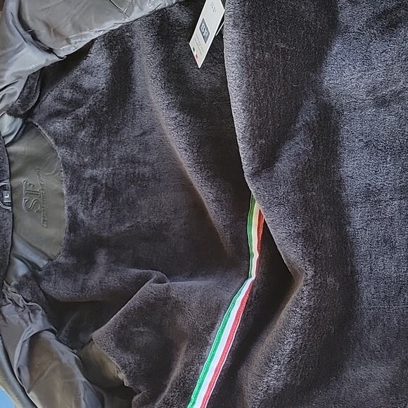 Black faux leather SF jacket - Picture 2 of 4